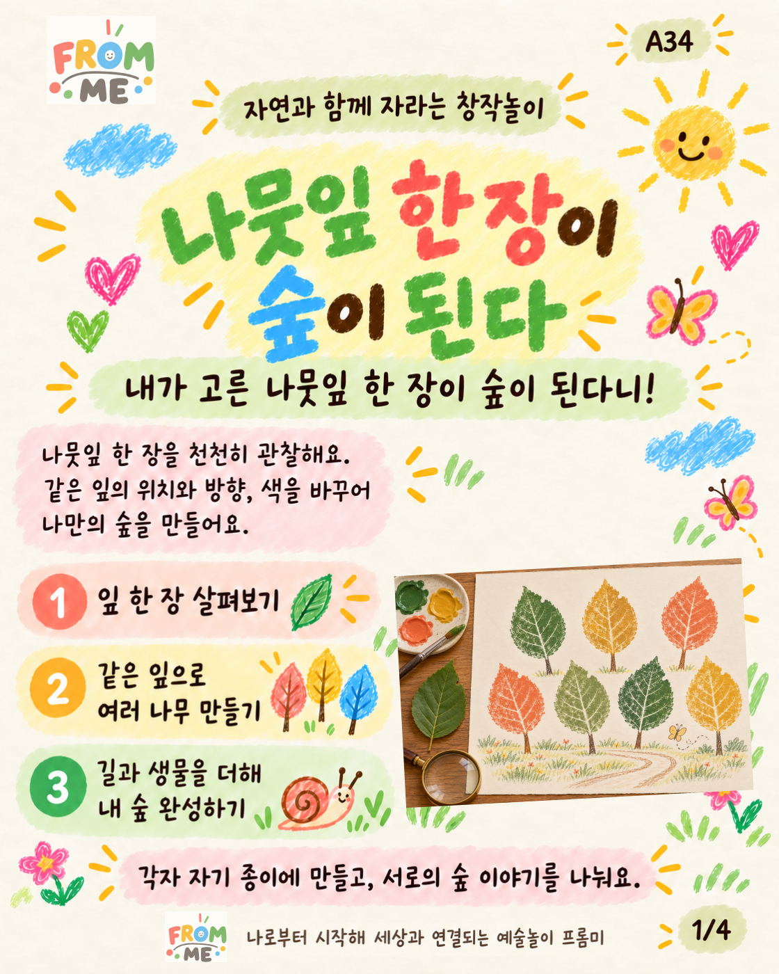 나뭇잎 한 장이 숲이 된다 활동 가이드 1쪽